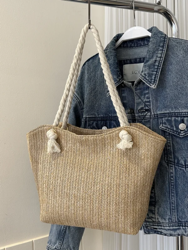 Sac fourre-tout navette paille – Image 7