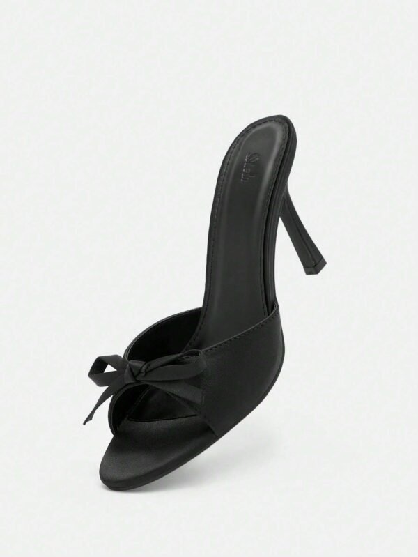SheIn MOD Mules nœuds talons stilettos satin – Image 6