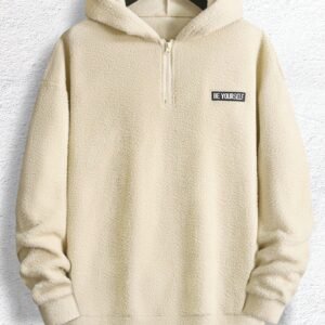 Manfinity Sweat oversize peluche demi-zip