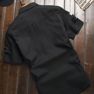 Manfinity Chemise Jean Déchiré Poche Rabat