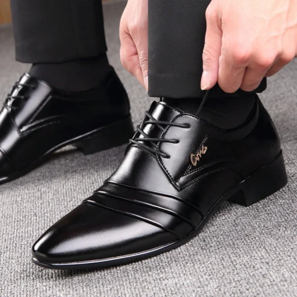 Chaussures printemps PU bout pointu homme – Image 2