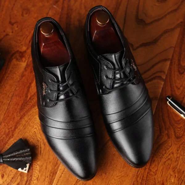 Chaussures printemps PU bout pointu homme – Image 5