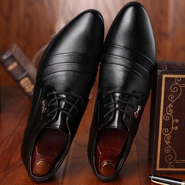 Chaussures printemps PU bout pointu homme – Image 6