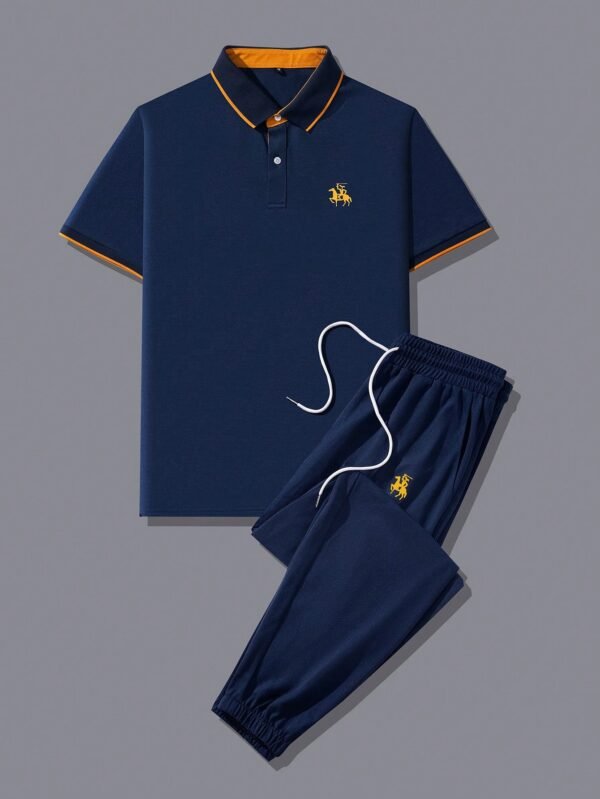Manfinity LEGND Polo & Pantalon contrastant – Image 3