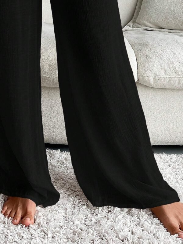 SHEIN Swim Pantalon plage unicolore nœud – Image 4