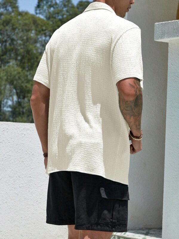 Manfinity Chemise casual boutons texturée – Image 2