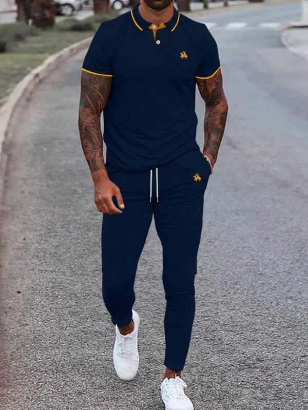 Manfinity LEGND Polo & Pantalon contrastant