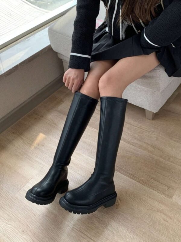 Bottes longues souples bout rond respirantes
