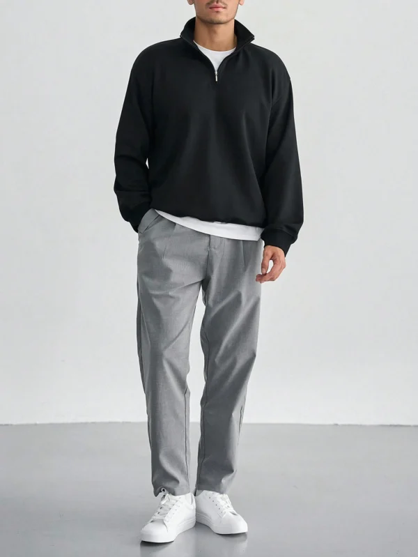 DAZY Sweat-shirt zippé épaule tombante – Image 4