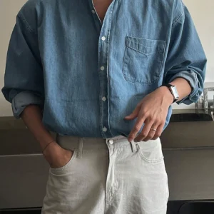 DAZY Chemise Jean Patch Poche