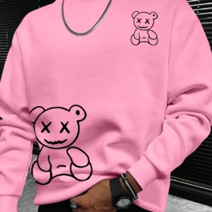 Manfinity Sweat-shirt imprimé ours