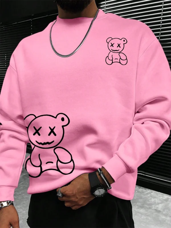 Manfinity Sweat-shirt imprimé ours