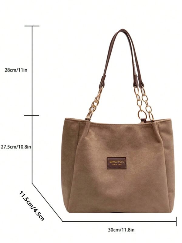 Sac fourre-tout suède uni – Image 6