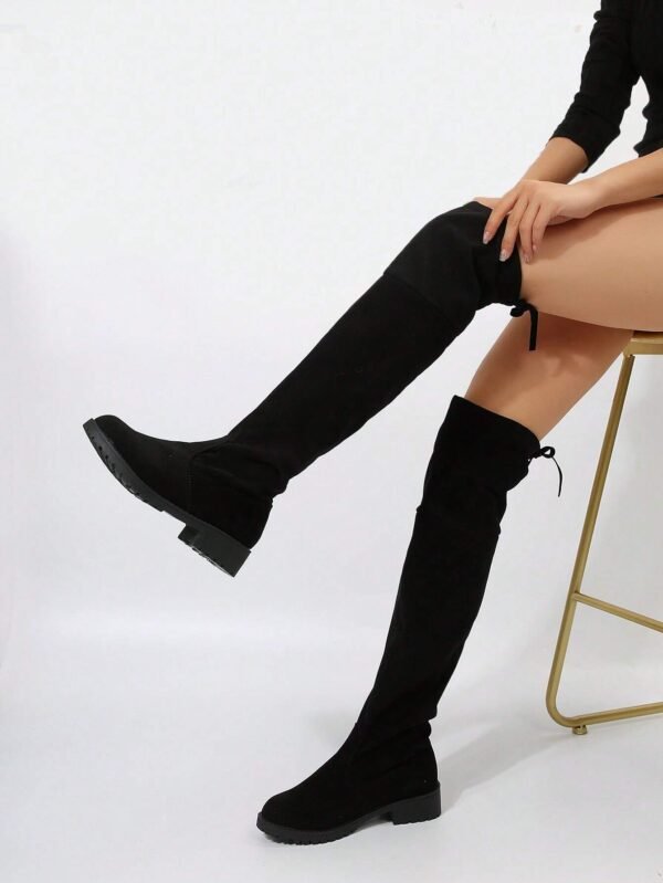Bottes hautes talon épais confortable – Image 3
