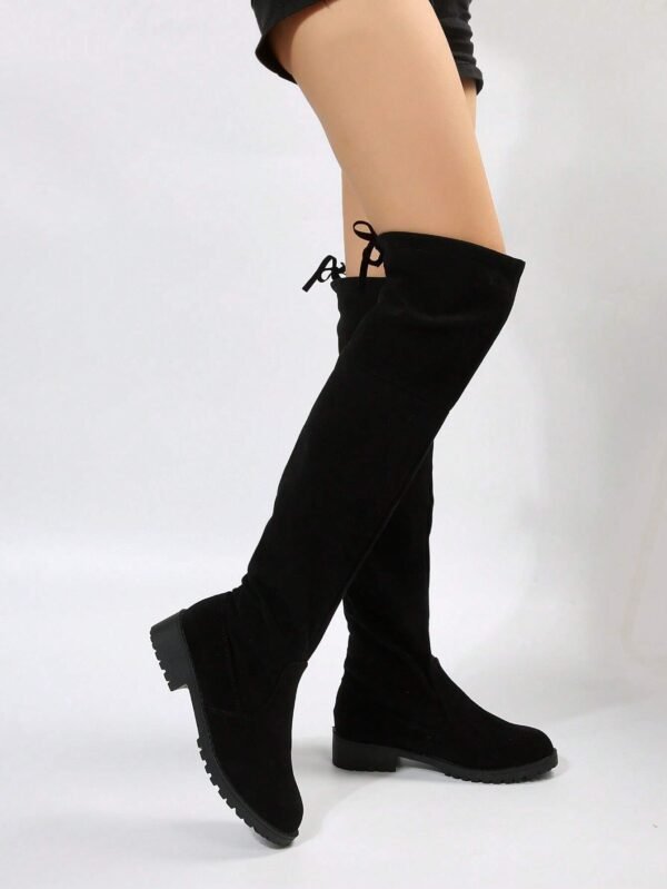 Bottes hautes talon épais confortable – Image 5