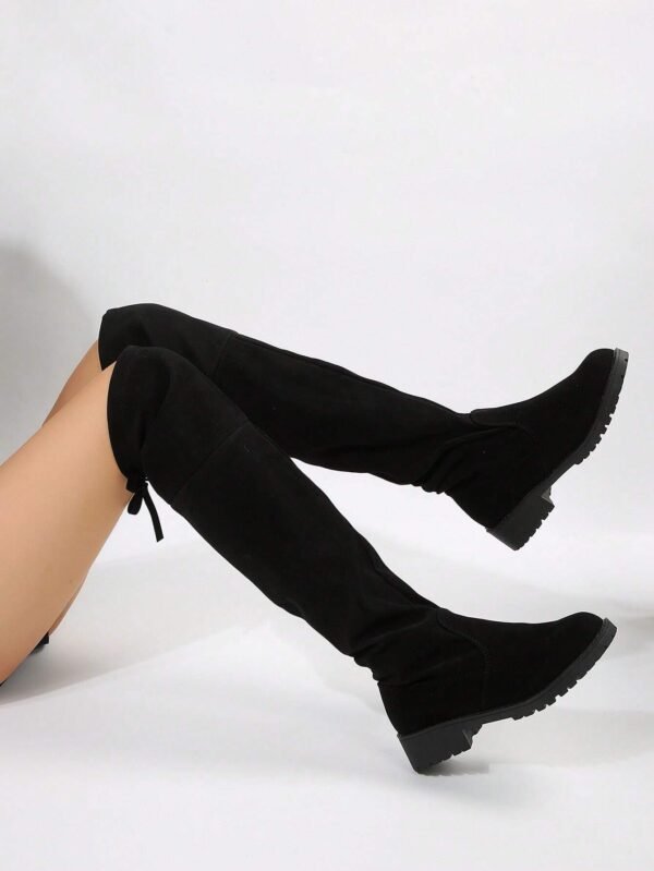 Bottes hautes talon épais confortable – Image 7