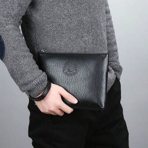 Pochette sac à main PU pour homme – Image 2