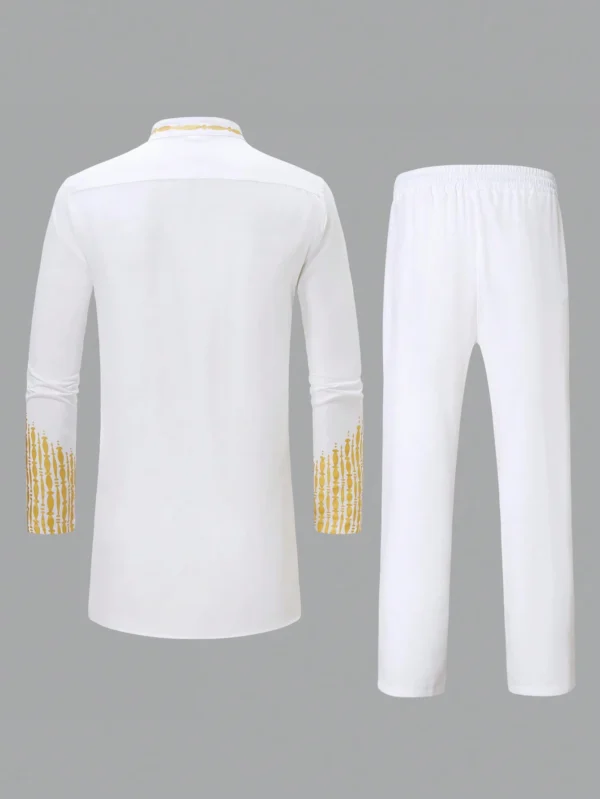 Manfinity Chemise géométrique & pantalon à cordon – Image 2