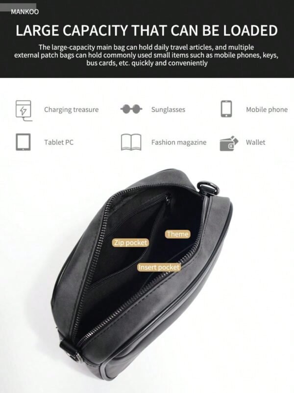 Sac cuir PU coréen vintage – Image 10
