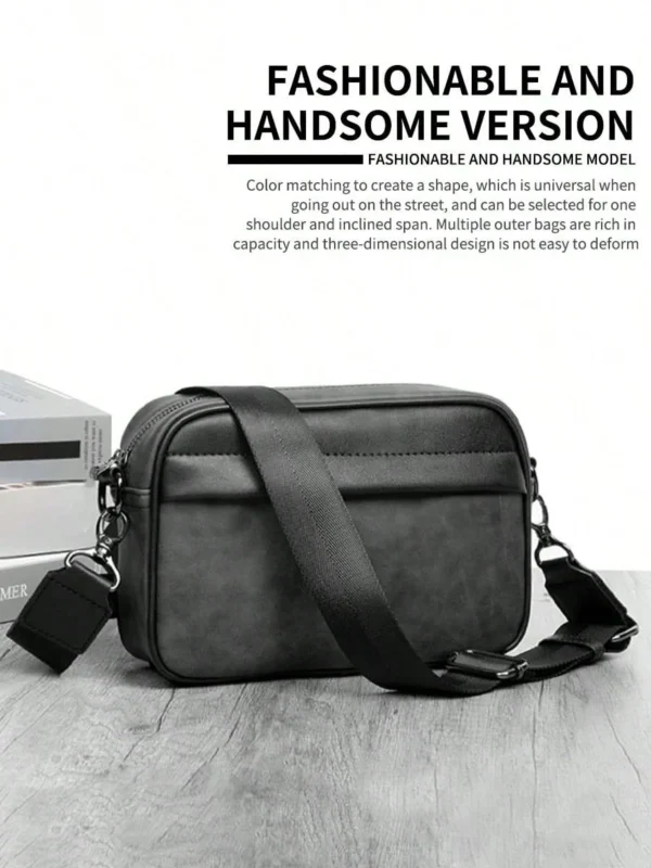 Sac cuir PU coréen vintage – Image 8