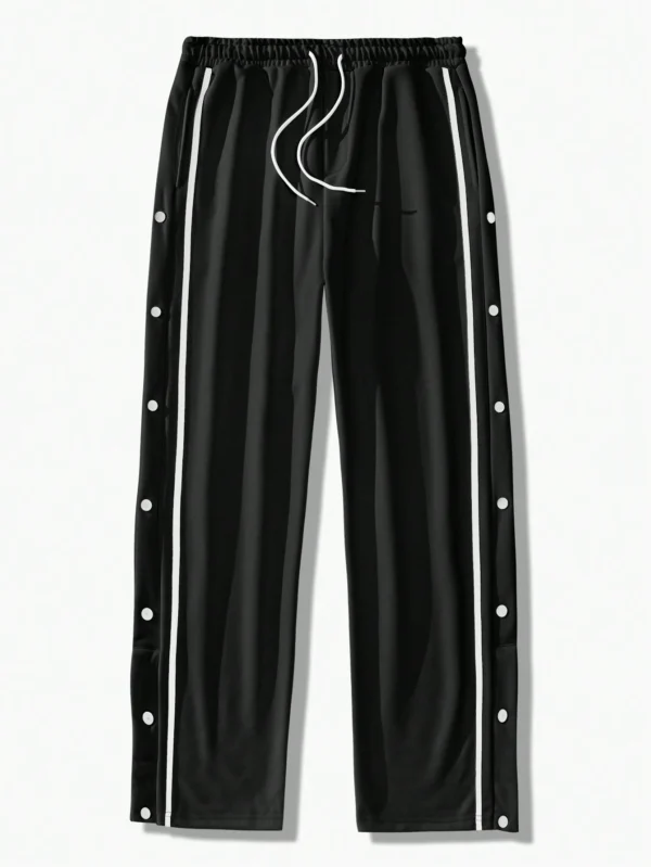Manfinity Pantalon survêtement ample bande contraste – Image 3