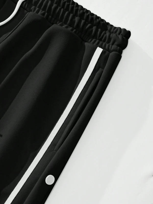 Manfinity Pantalon survêtement ample bande contraste – Image 4