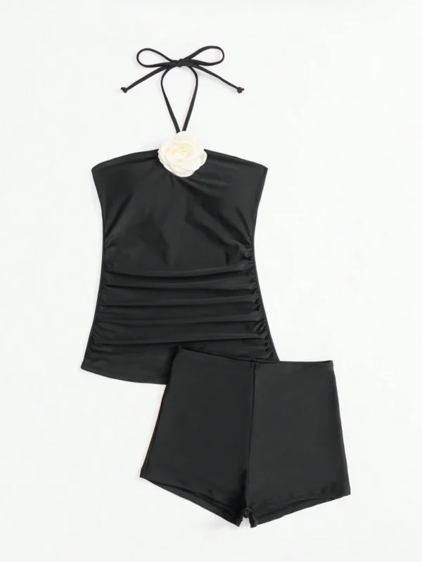SHEIN Swim Tankini fleurs ras-du-cou – Image 6