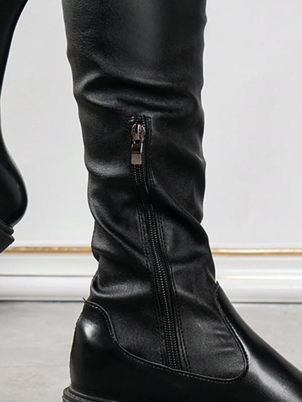 Bottes montantes talon carré – Image 5