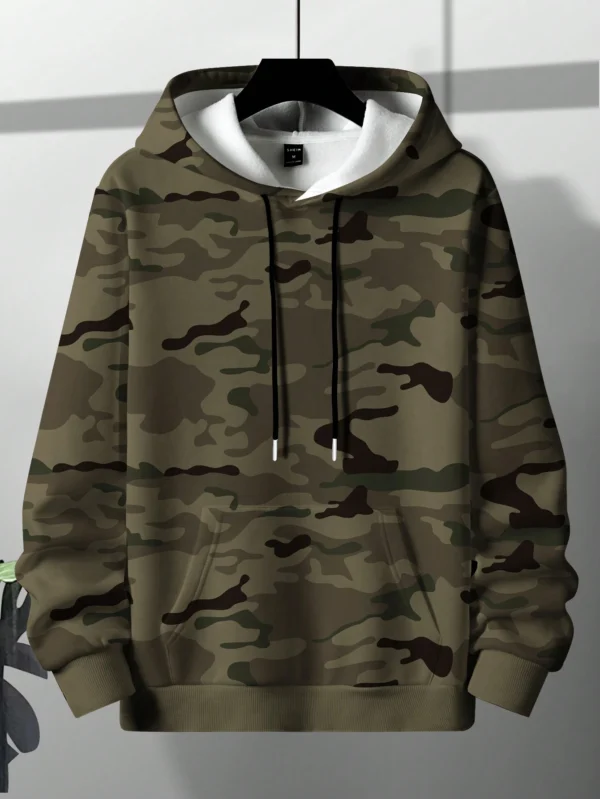 Manfinity Sweat capuche camouflage poche cordon – Image 4