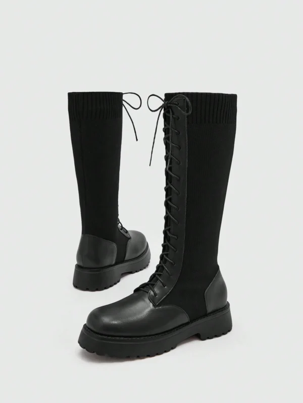 Cuccoo Bottes mi-mollet lacets devant – Image 6