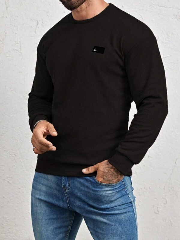 Manfinity Sweatshirt ample patch lettre – Image 5