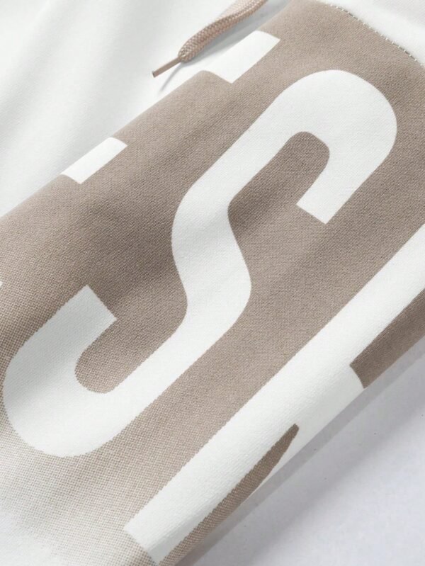 Sweat capuche imprimé lettres blocs couleurs – Image 3