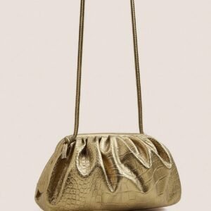 Sac soirée effet crocodile