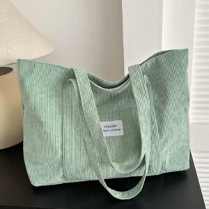 Sac fourre-tout velours côtelé