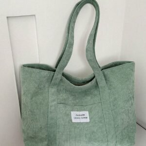 Sac fourre-tout velours côtelé