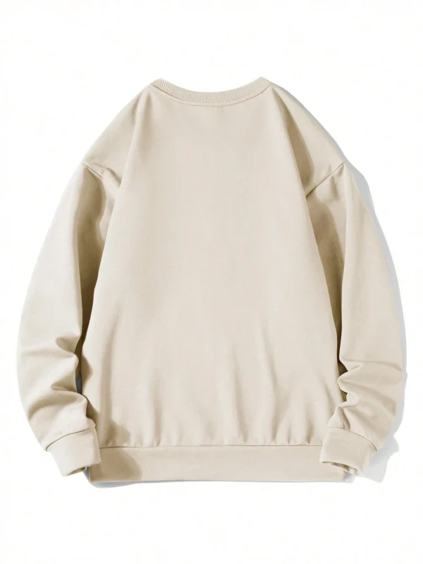 Sweat-shirt capuche uni printemps/automne – Image 2
