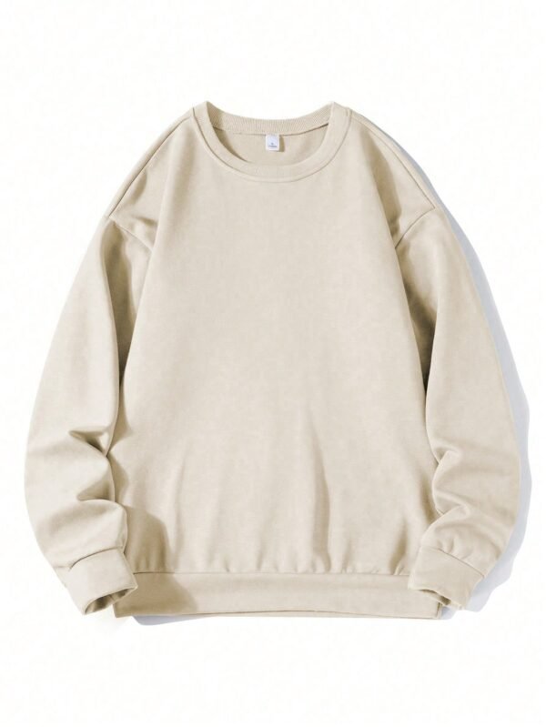Sweat-shirt capuche uni printemps/automne – Image 3