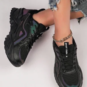 Sneakers Chunky semelle épaisse noir