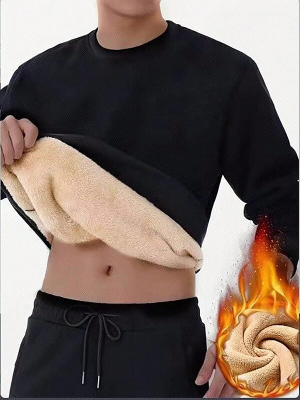 Manfinity Sweat-shirt épaissi doublé thermique