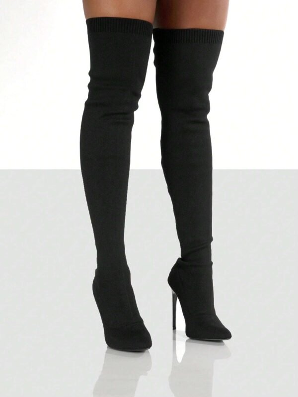 Bottes élastiques talons cristallins – Image 3