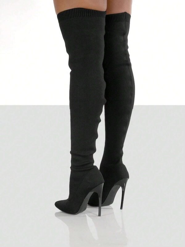 Bottes élastiques talons cristallins – Image 4