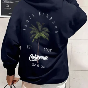 Sweat capuche thermique arbre coco