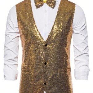 Homme Gilet à paillettes