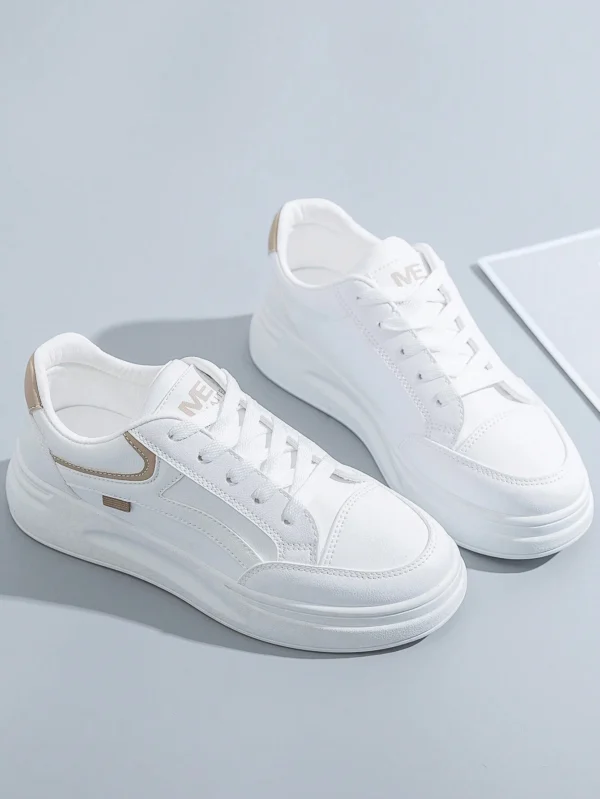 Baskets blanches sport décontractées – Image 7