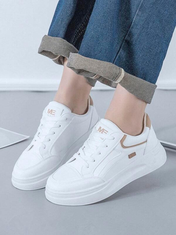 Baskets blanches sport décontractées – Image 3