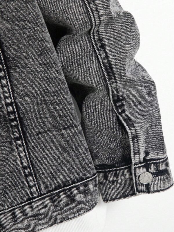 Manfinity EMRG Veste jean délavé manches longues – Image 7