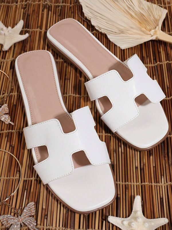 SHUZIA Sandales minimalistes blanches – Image 4