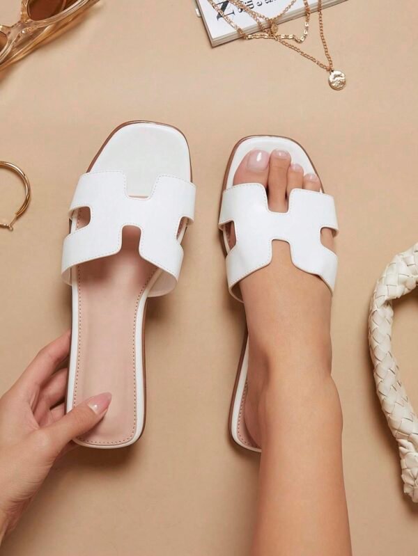 SHUZIA Sandales minimalistes blanches – Image 5
