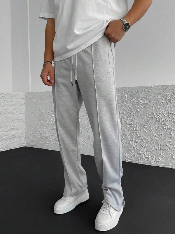 Manfinity EMRG Pantalon survêtement droit gris clair