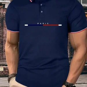 Manfinity Polo imprimé lettres